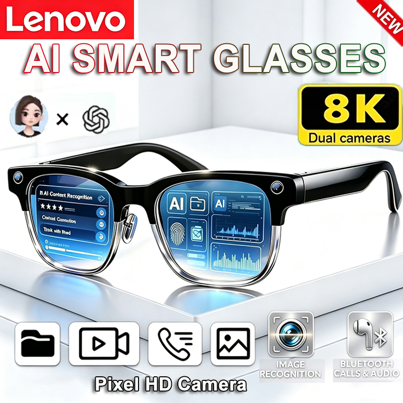 Smart Glasses Lens - Lunettes intelligentes Lenovo 8K HD AI