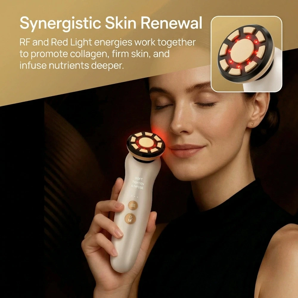 Galvanic Skin Sensor - Masseur facial RF, thérapie par lumière