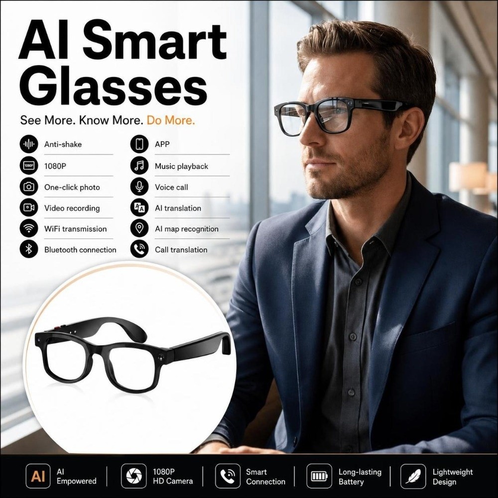Lunettes Intelligentes IA 2-en - Smart Glasses Lens avis et prix
