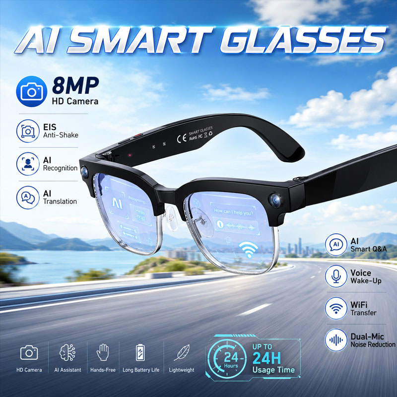Lunettes intelligentes W630 He - Smart Glasses Lens avis et prix