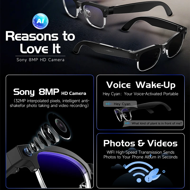 Lunettes intelligentes W630 He - Smart Glasses Lens avis et prix